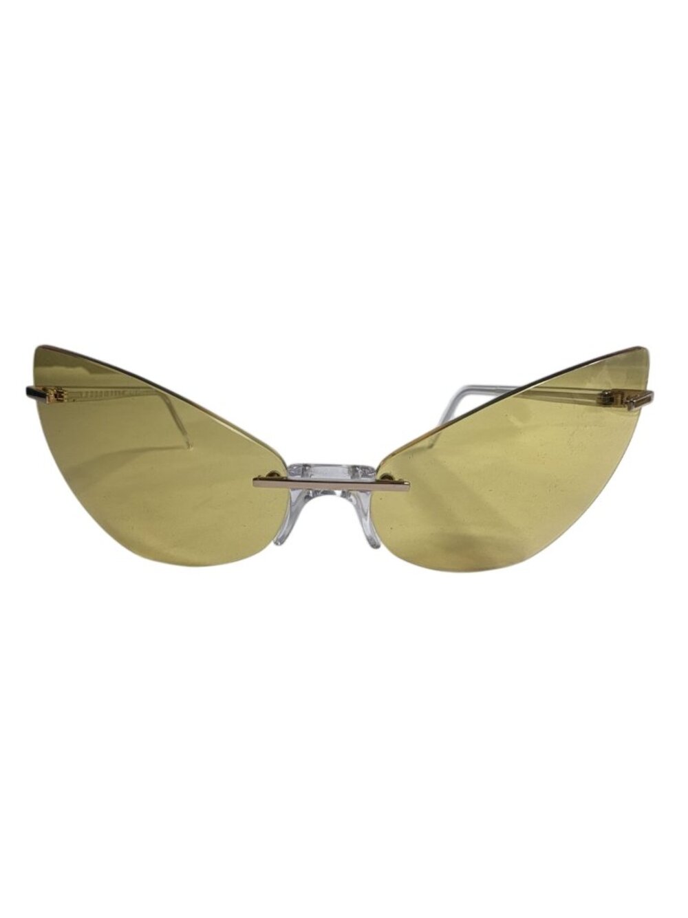 Andy Wolf White Heat Rimless Sunglasses in Yellow